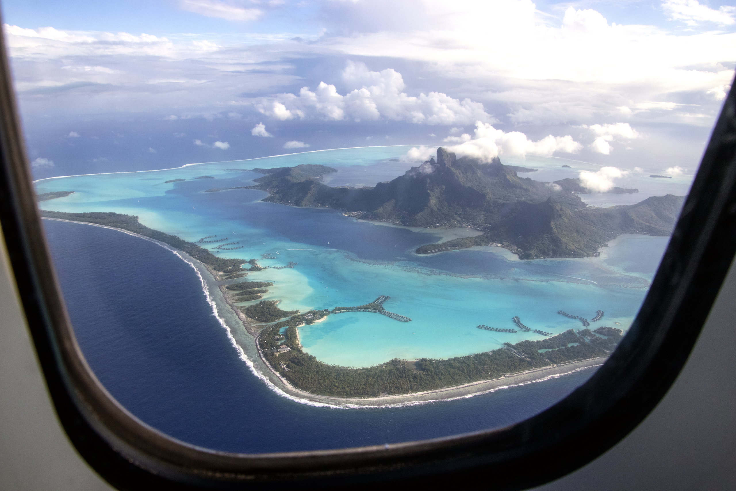 Bora Bora through the window